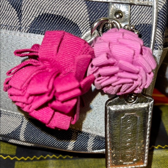 Coach Denim and Silver Backpack - Picture 6 of 10